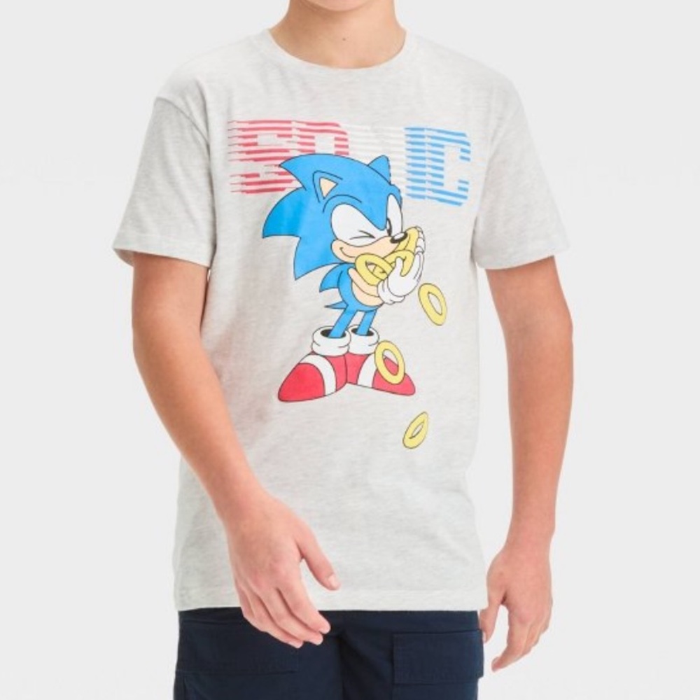 Sonic American Rings Short Sleeve T-Shirt